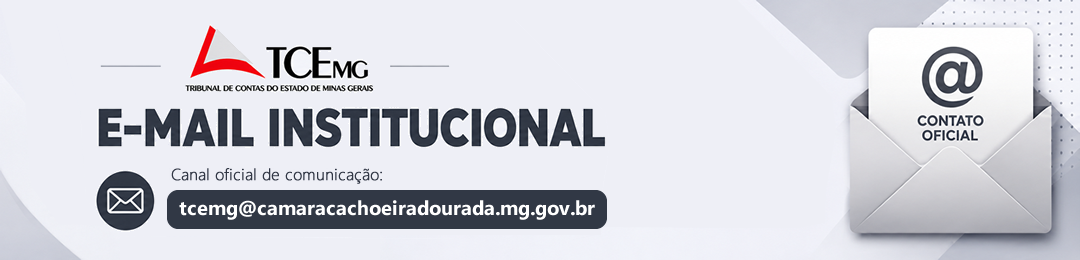 E-mail Institucional da Câmara Municipal de Cachoeira Dourada - TCE-MG